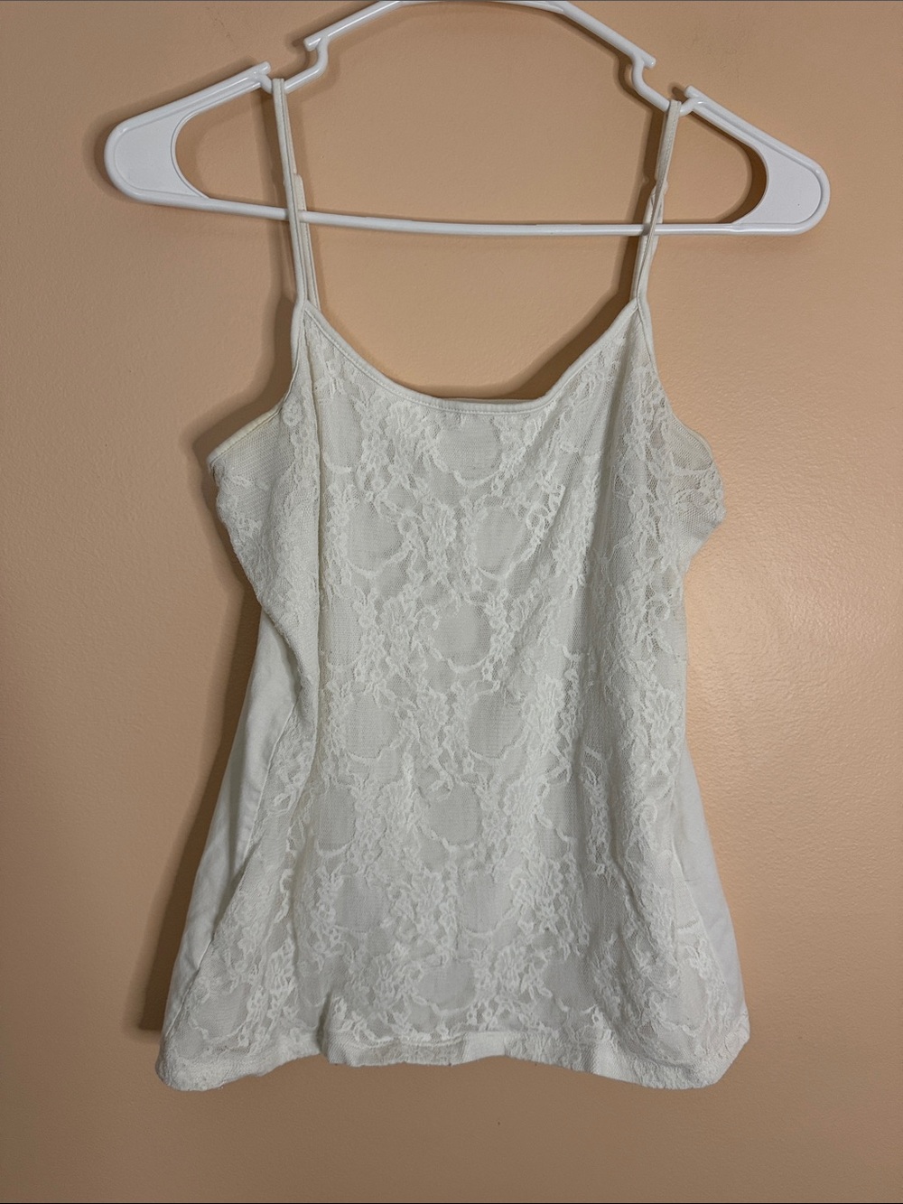 LOFT White Lace Camisole Tank